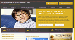 Desktop Screenshot of albanyeye.com